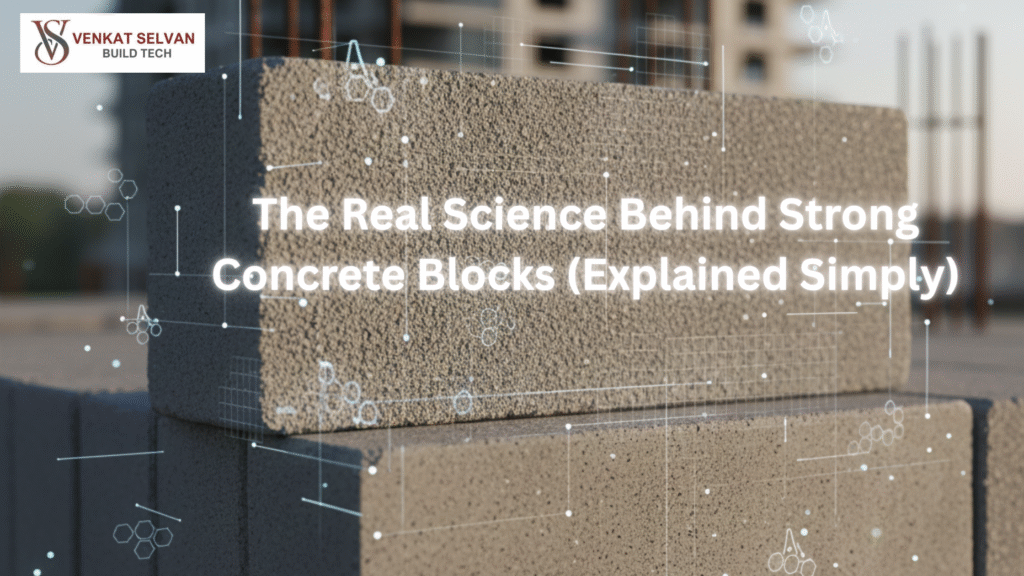 Strong concrete blocks