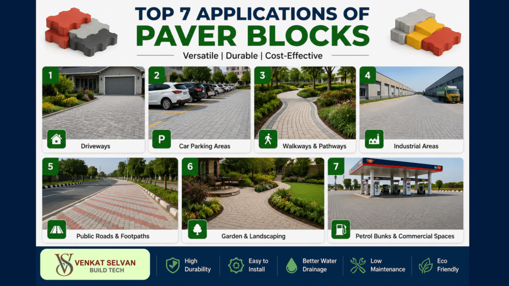 Applications of paver blocks
